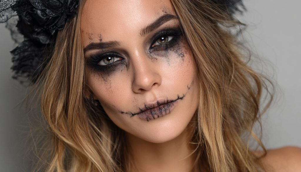 Photo d'un maquillage pour Halloween