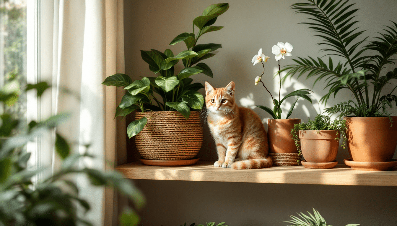 Quelles plantes d’intérieur sont sans danger pour les chats ?