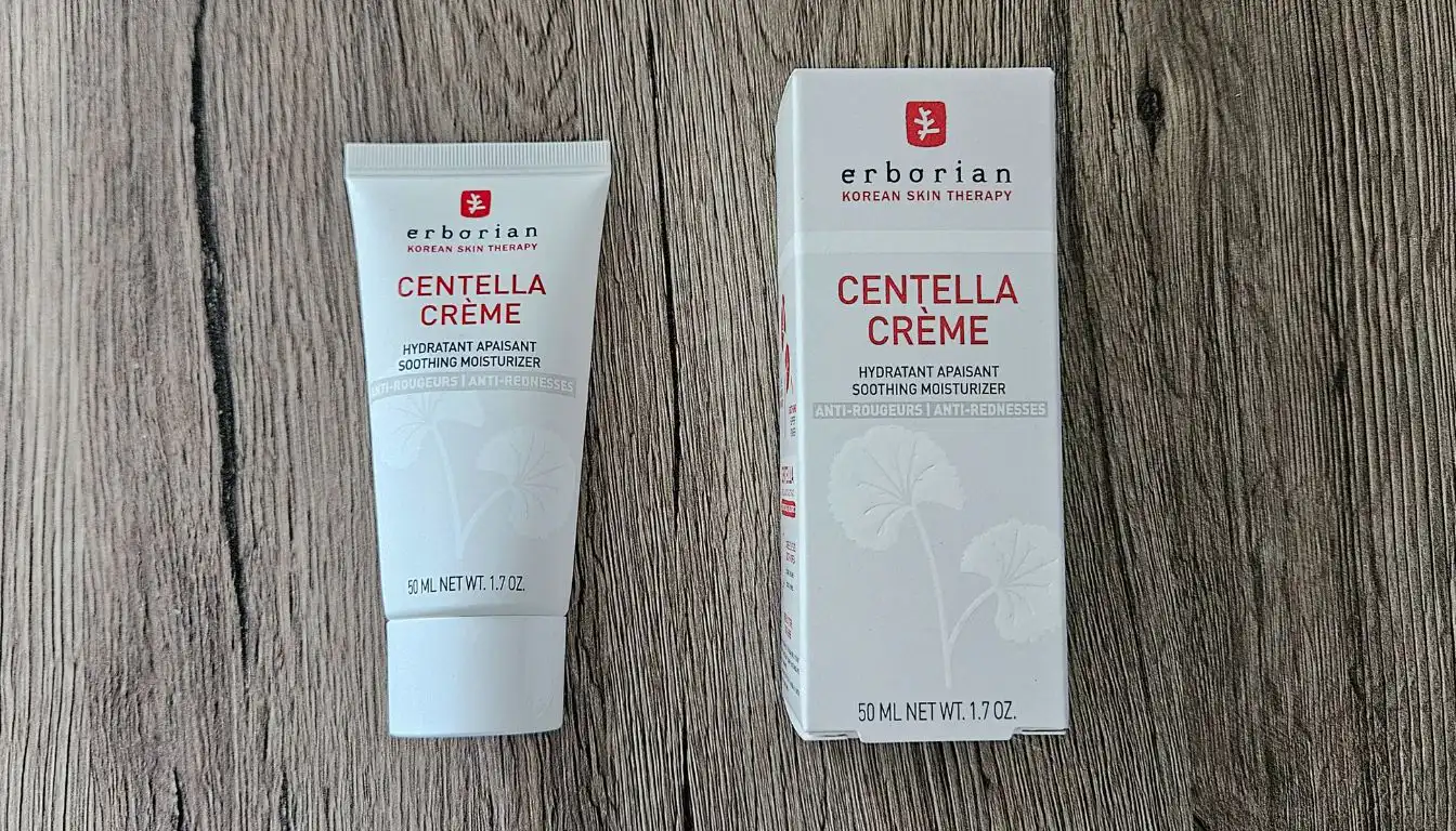 Tube et boite centella anti-rougeurs d'Erborian